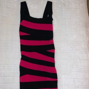 Stripped mini dress